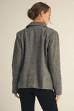 Classic Herringbone Utility Jacket – Charcoal